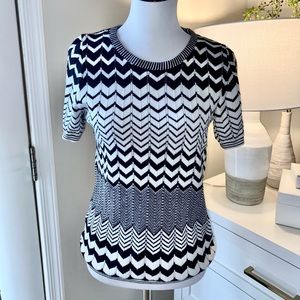 Ann Taylor Black and White Shirt - Size L